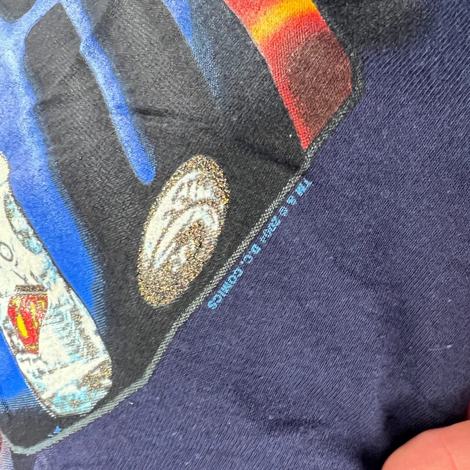 Vintage Superman Racing Shirt Mens Extra Large Dc Comics Streetwear 90s Y2K NWT gallery