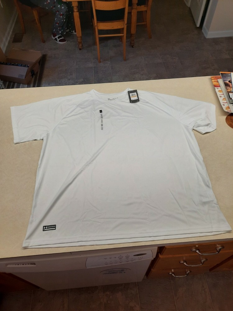 NWT Under Armour Men’s Tactical Tech T-Shirt HARD TO FIND 4XL WHITE 1005684