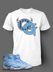 Men Graphic OG Sneaker Tee Shirt Match J7 Pantone UNC Street Wear Hip Big Tall