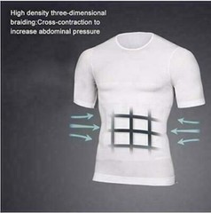 Men Athletic Compression Undershirt Body Shaper Comfortable Base Layer T-Shirt