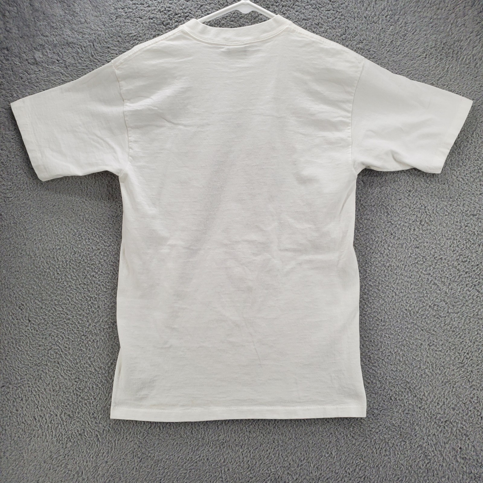 Vintage Diamond Dust Angel Fish T Shirt Medium Glitter White Single Stitch gallery