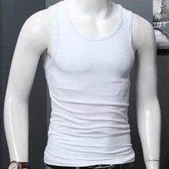 Men’s U Neck Tank Top Sleeveless Workout Vest for Gym Fitness and Training Use