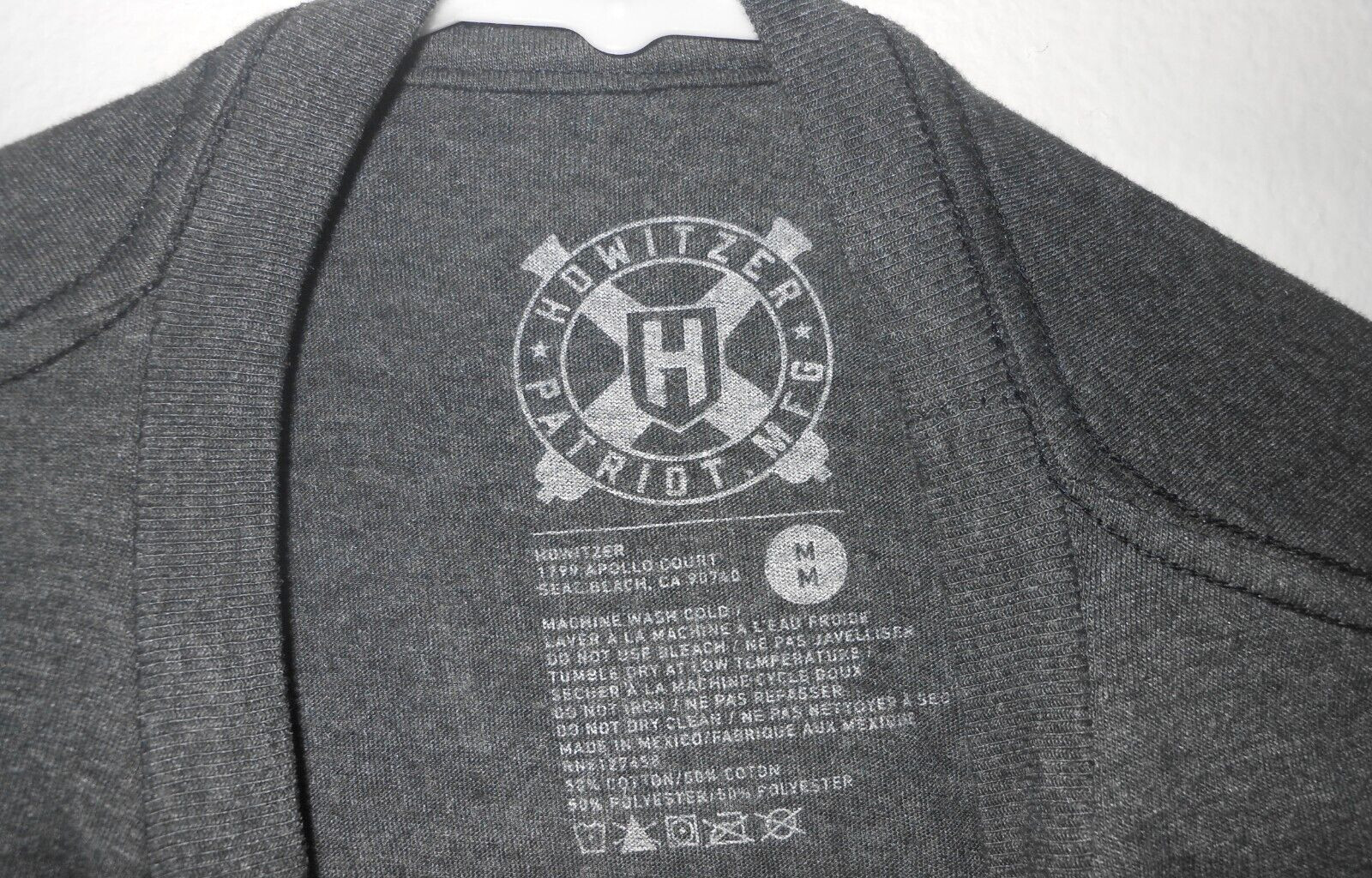 Howitzer Patriot Alpha Athlete Grey T-Shirt Adult M gallery