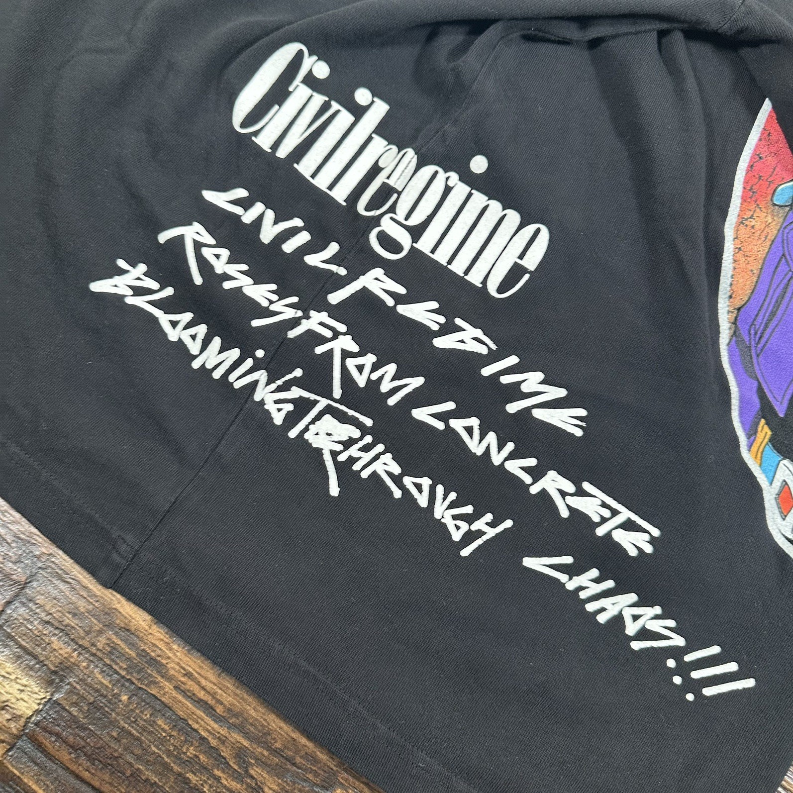 Civil Regime Dragon Ball Z Trunks Black Tshirt Size Small gallery