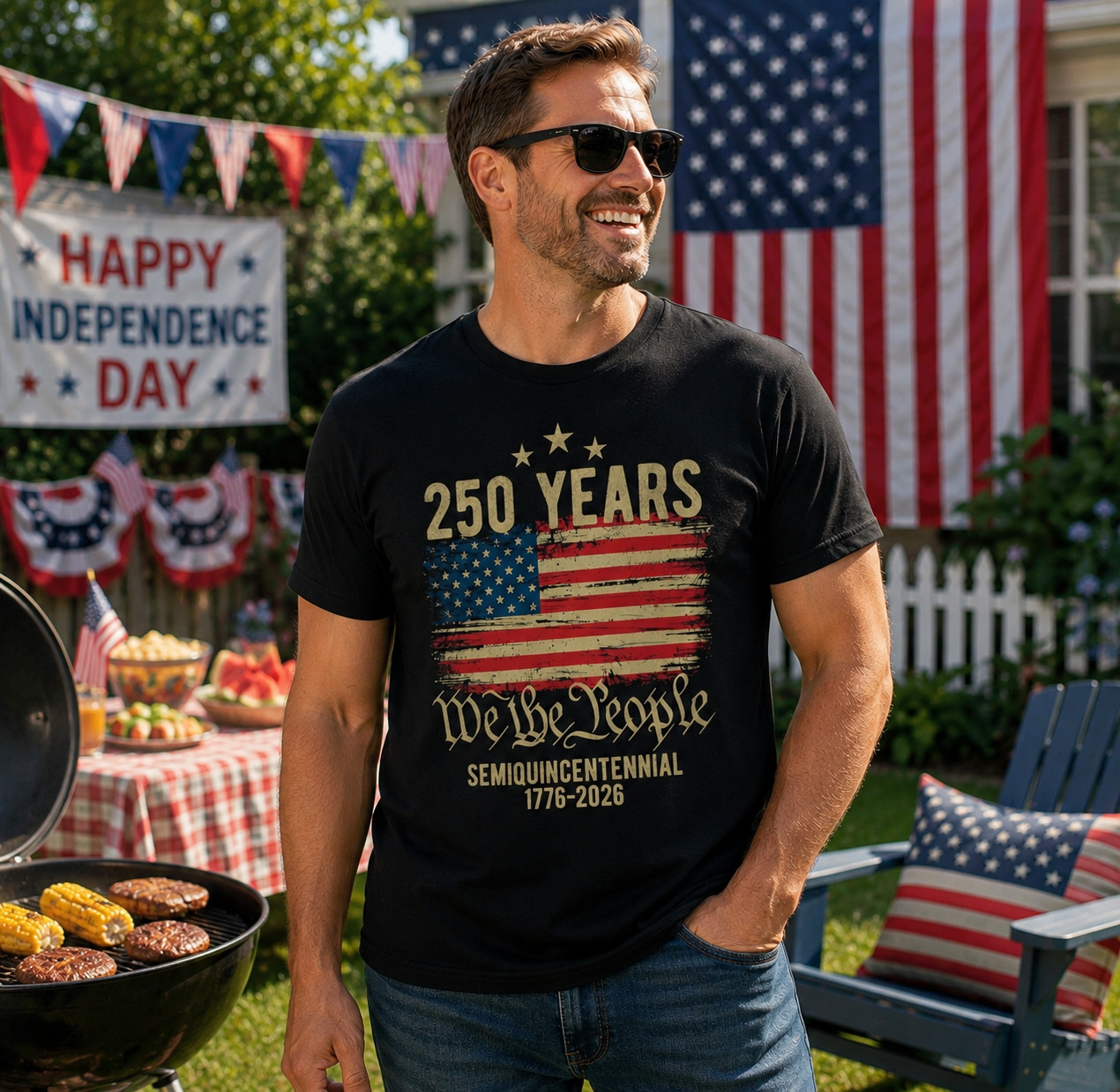250th anniversary t shirt America 250th Anniversary Celebration 250 Years Unisex gallery