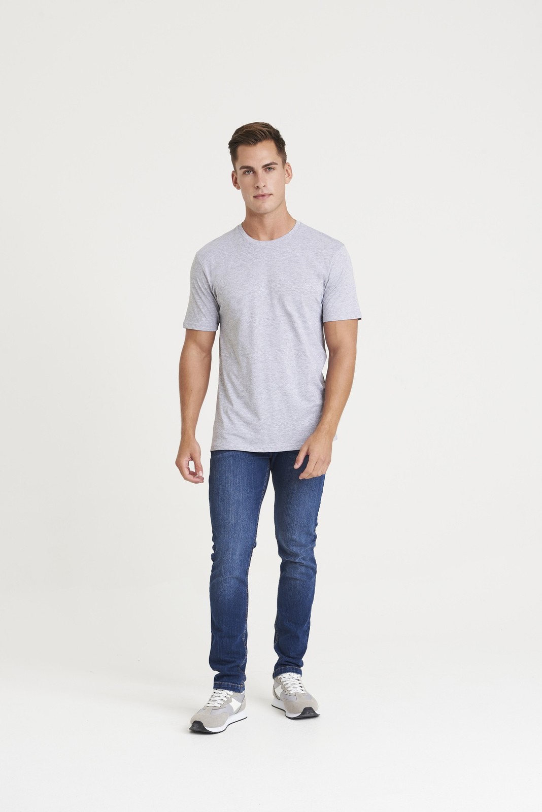 AWDis Just Ts & Polos Triblend Crew Neck T-Shirt JT001 - Men's Plain Casual Top gallery
