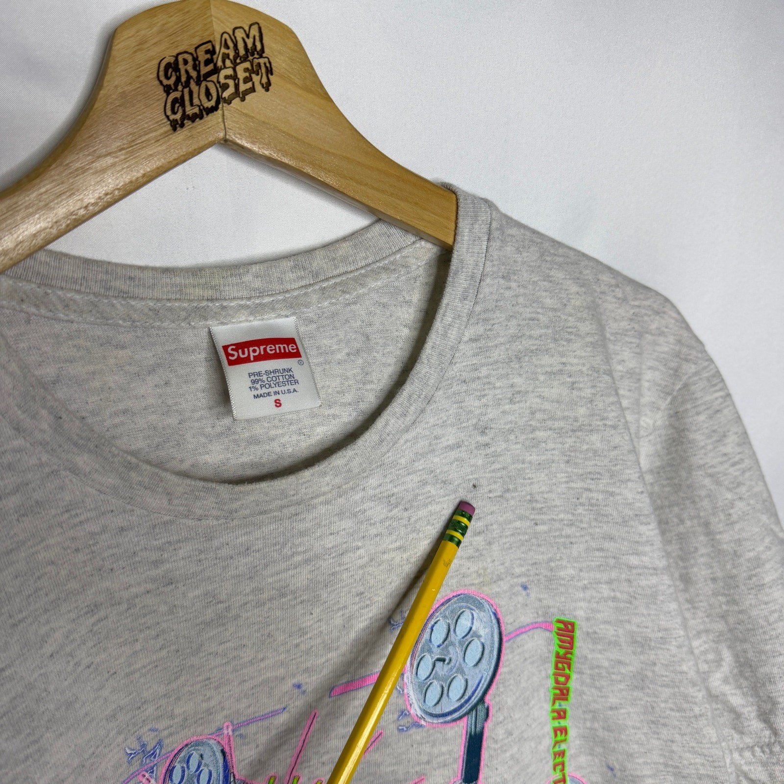 SS24 2024 Supreme NYC Electromagnetic Tee in Ash Grey S gallery