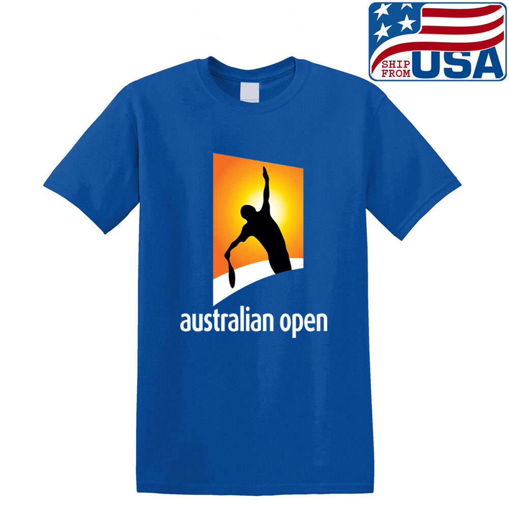 Australian Open Tennis Tournament Men's Blue T-shirt Size S to 5XL gallery