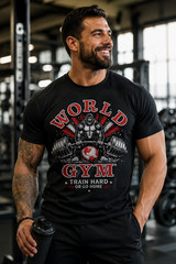 World Gym Racerback Tank Top Bodybuilding Workout Gym Shirt Women