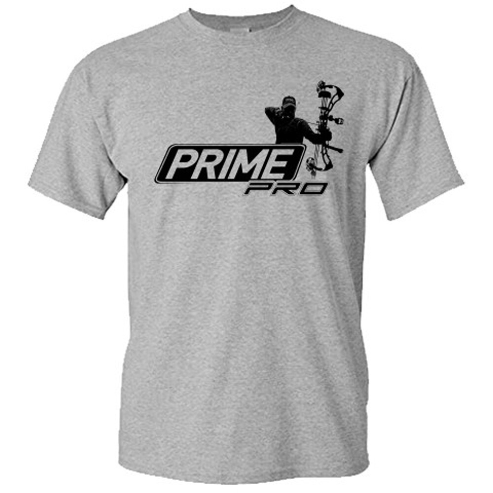 Prime Pro Archery Bows Logo Hunting Hunter Men’s Gray T-Shirt S-5XL