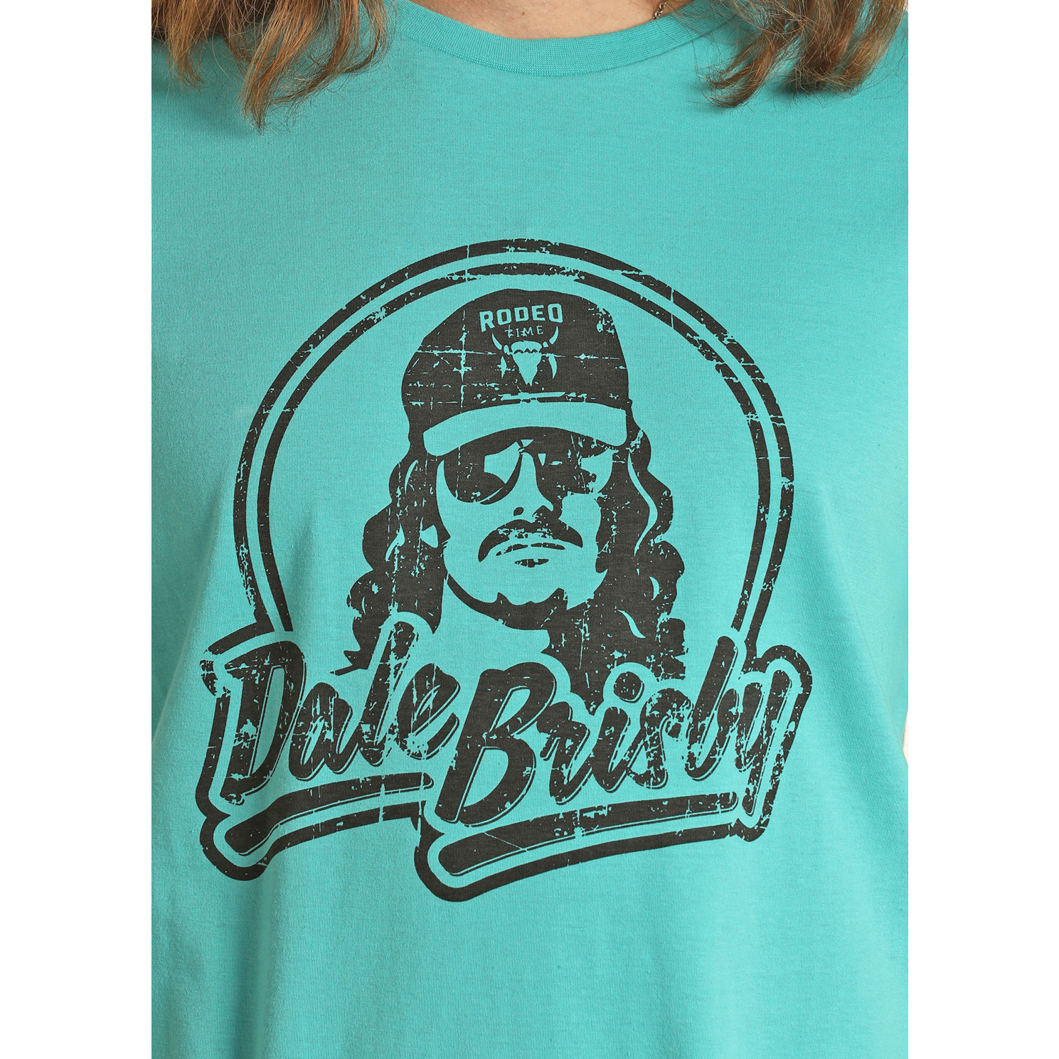 Rock & Roll Cowboy® Men's Turquoise Dale Brisby Graphic Tee RRUT21R0J3 gallery