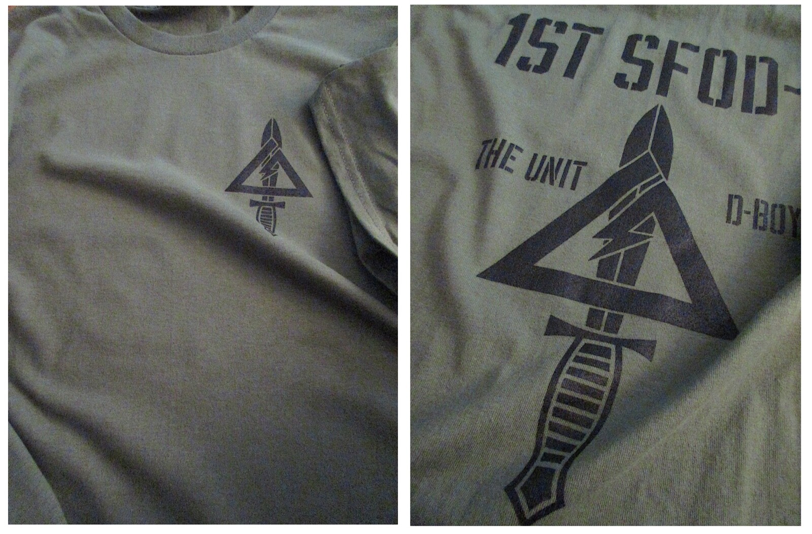 Delta Force Airborne (1st SFOD-D) Fort Bragg Unit Silk-Screened T-Shirt MEDIUM gallery