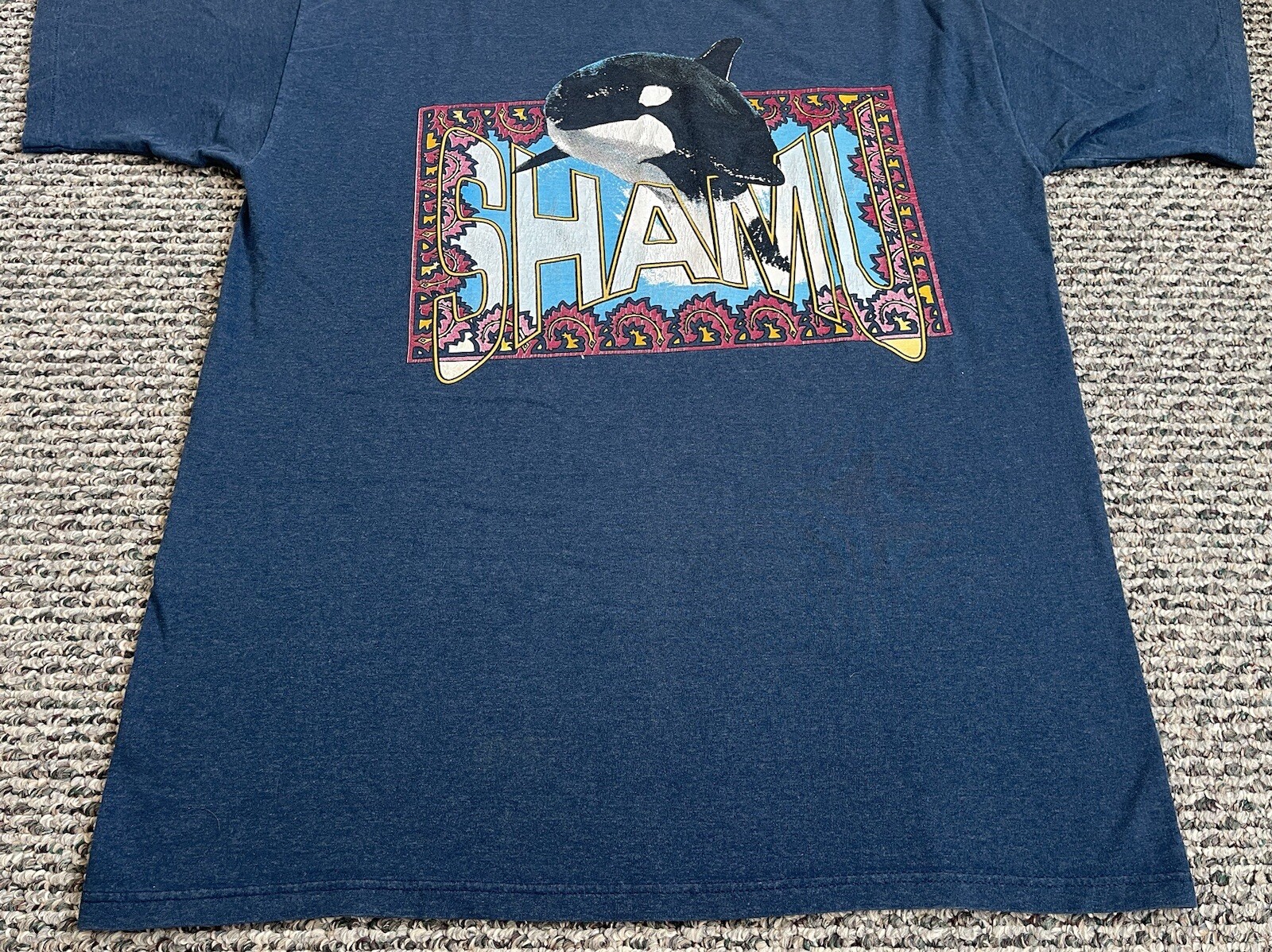 Vintage Shamu T-Shirt Adult XL Short Sleeve Sea World 90s Animal Nature USA gallery