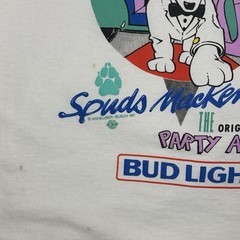 Vintage Bud Light T Shirt Lg Spuds Mackenzie Original Party Animal Steppin Out