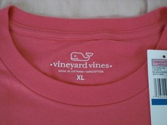 Vineyard Vines “Grouper Logo Box” S/S Pocket T-Shirt, NWT – L + XL – Jetty Red
