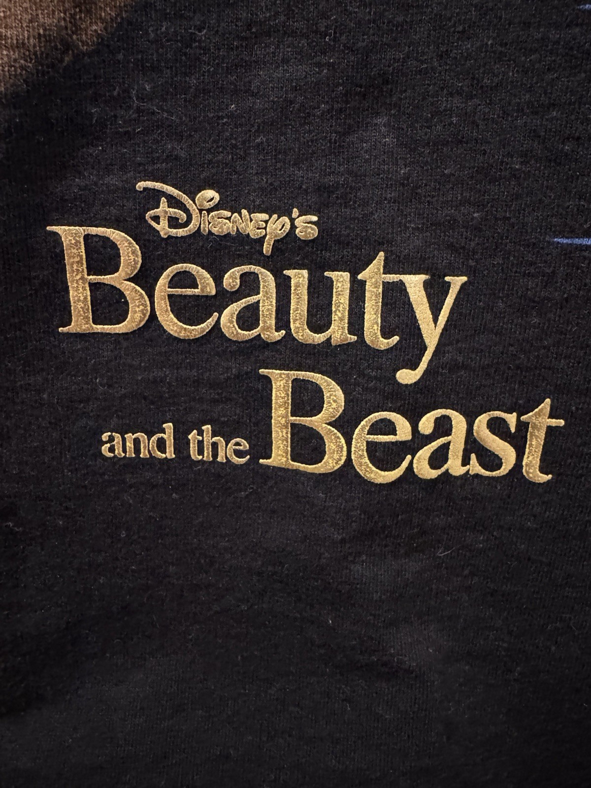 VINTAGE Disney Beauty And The Beast Movie Promo Shirt Size OSFA gallery