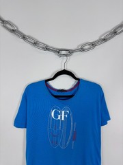 Gianfranco Ferre Beachwear Men’s Graphic Print Blue Luxury T-Shirt Tee 54 / L