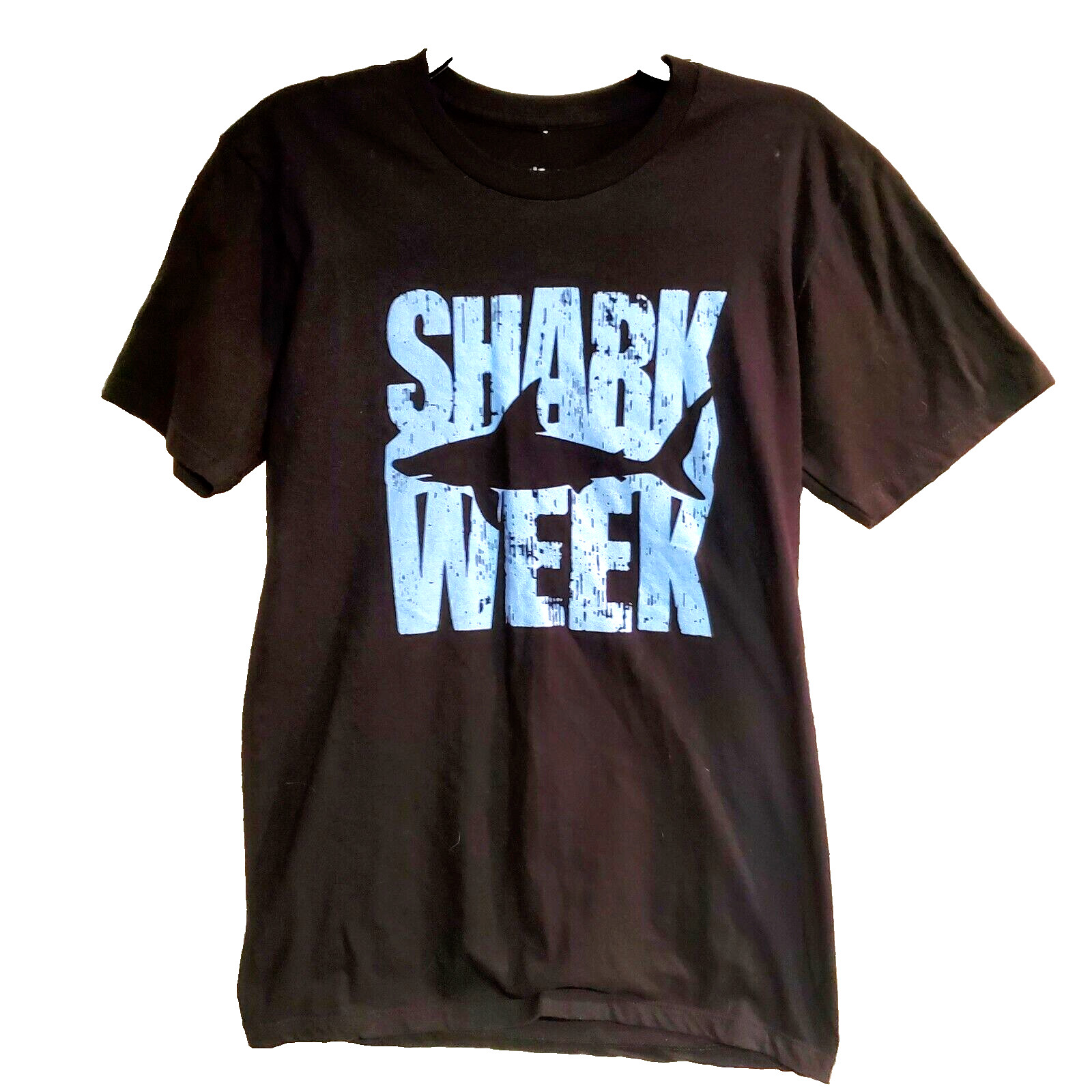 Shark Week Discovery Channel T Shirt Black Tee Public Small Sharks TV Show Promo gallery