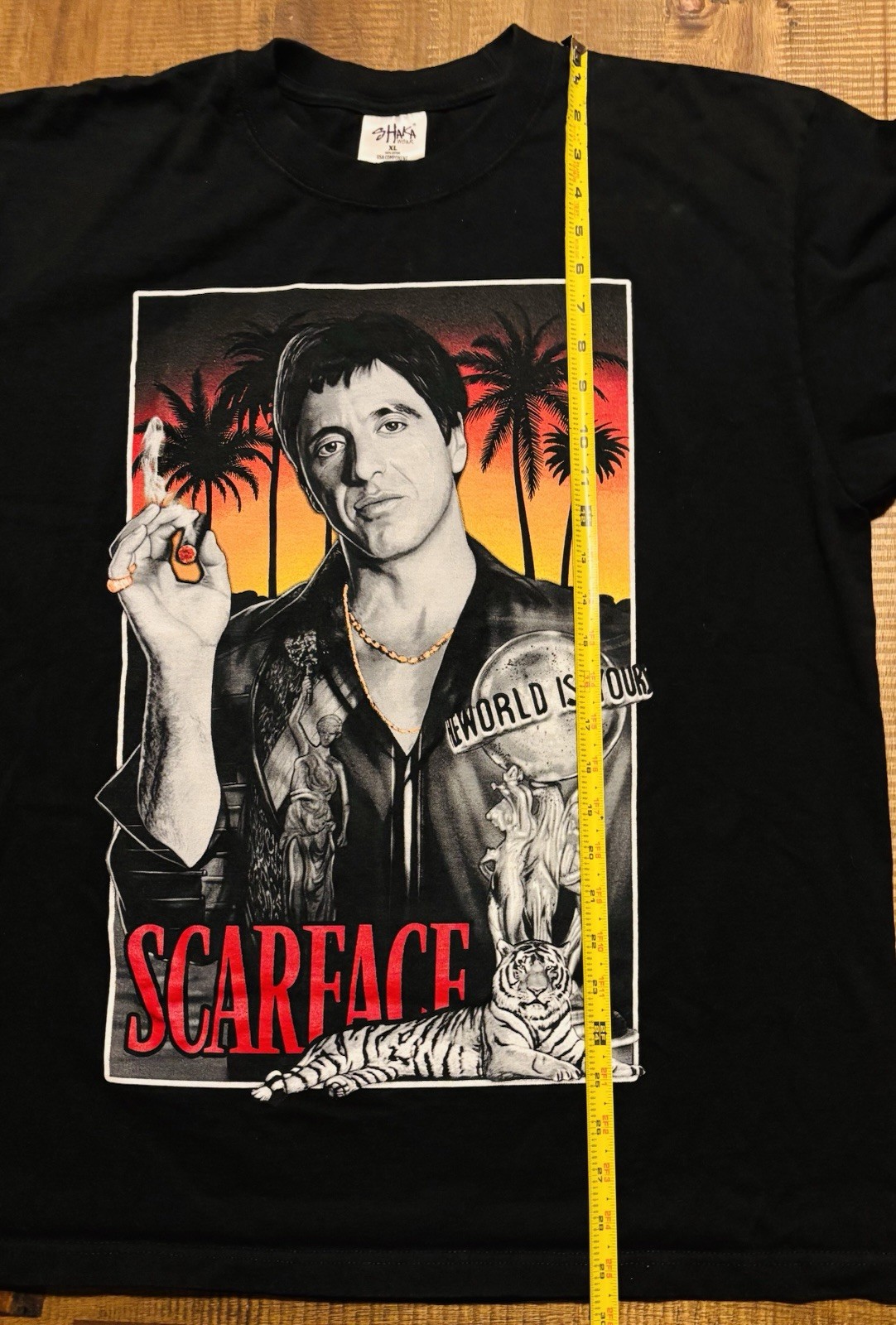Scarface Heavy Weight Adult XL The World Is Yours 2-Sided T-Shirt gallery