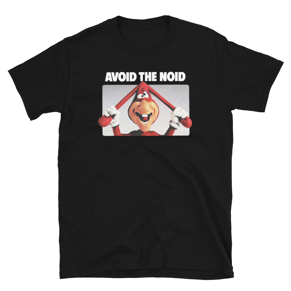Avoid the Noid, 1980s, Classic, Dominoes Pizza, Printed T-shirt