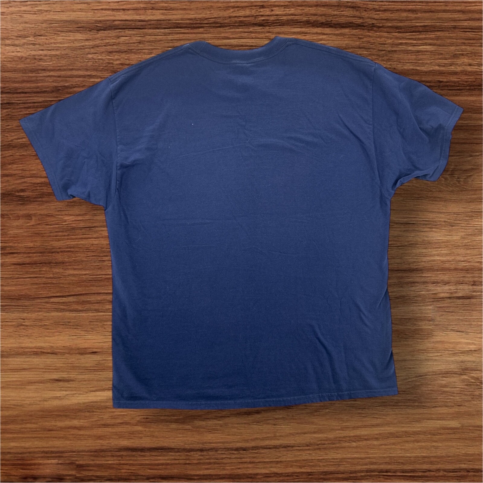 Hanes Men's Beefy Fit Plain Tee T Shirt Deep Navy Blue Size Extra Large XL gallery
