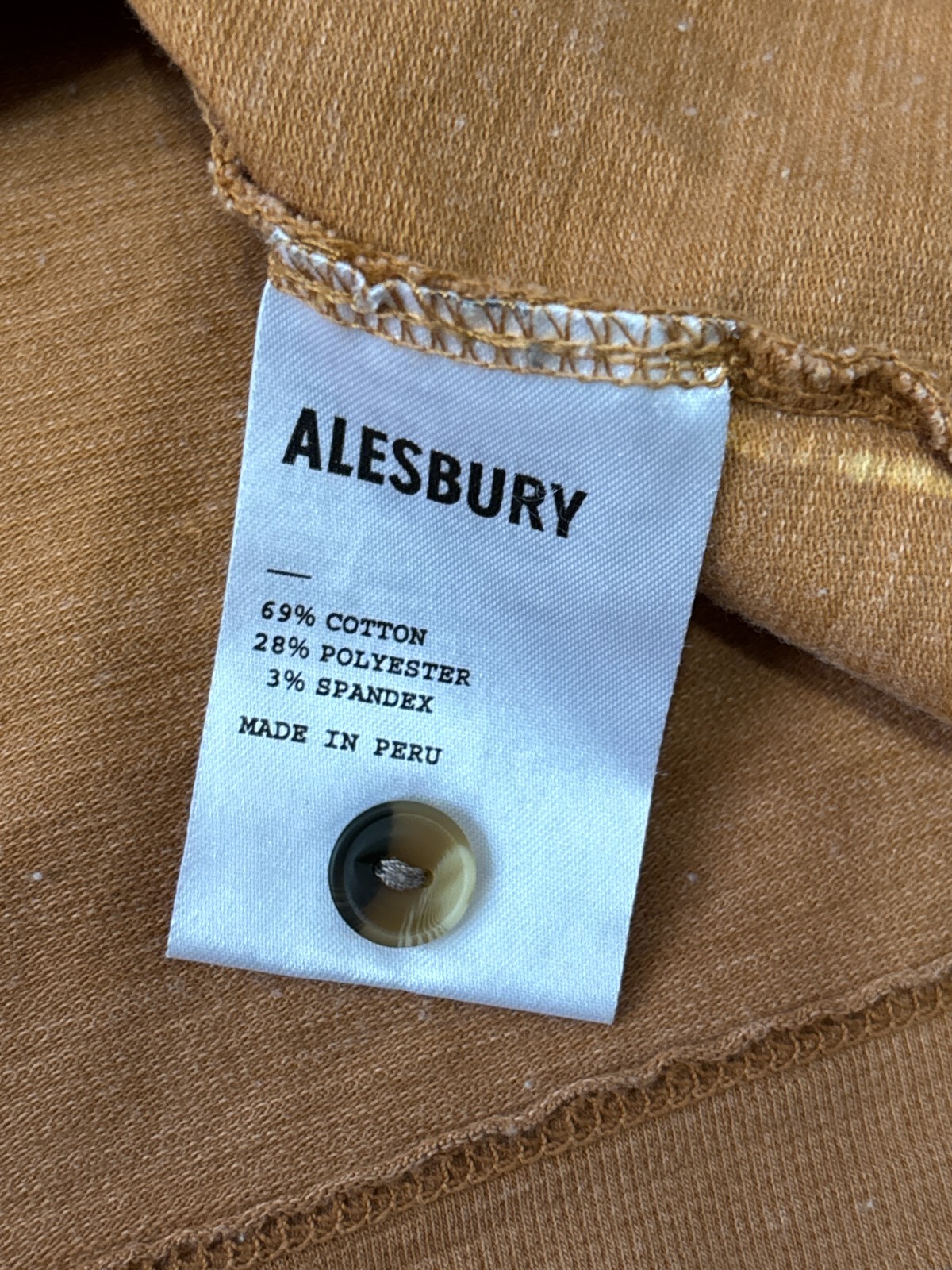 Alesbury Men’s Dyed Washed Grunge Henley Short Sleeves T Shirt Large Orange gallery