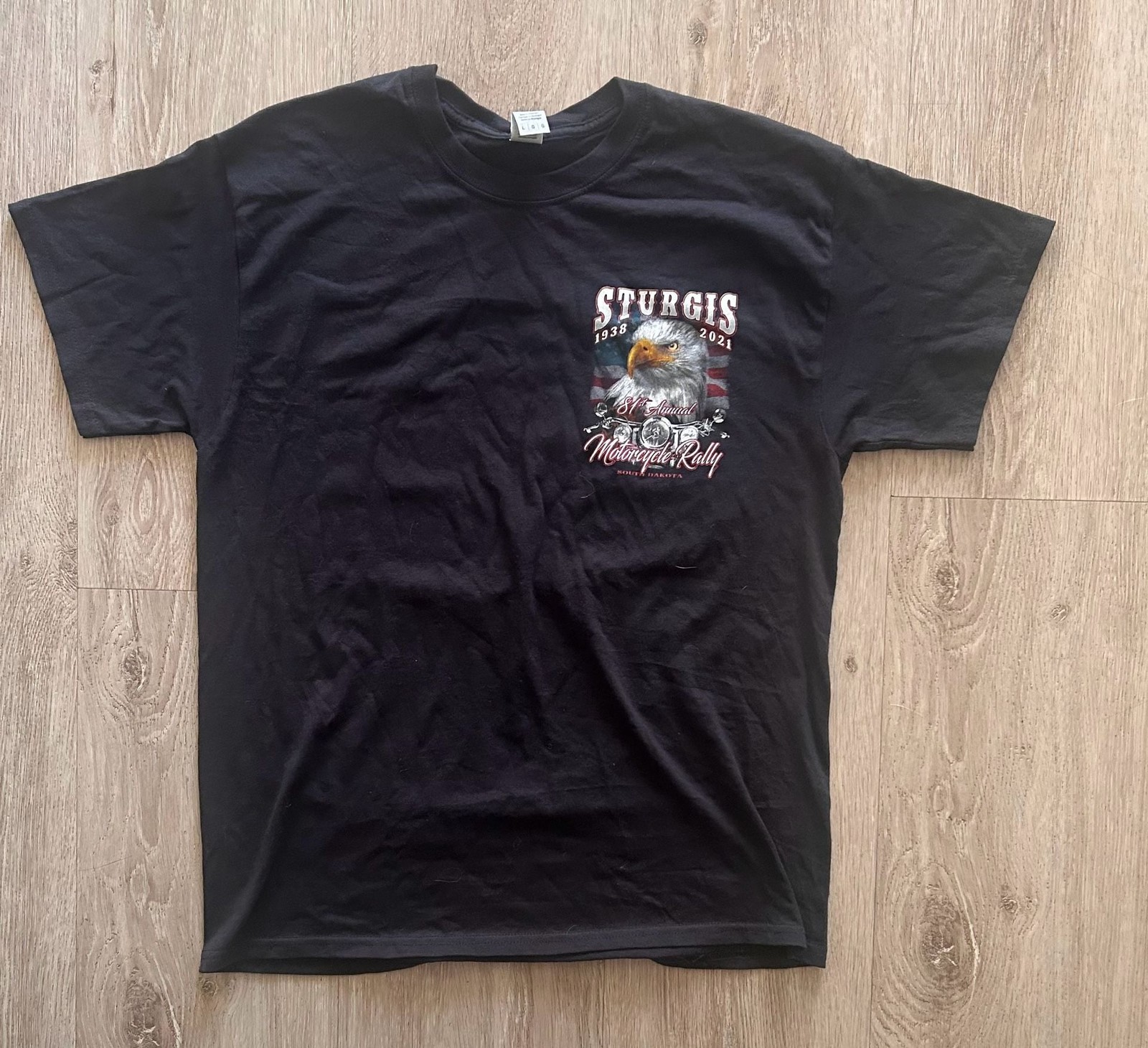Gildan 81st Annual 2021 Sturgis Motorcycle Rally Eagle Graphic T-Shirt gallery