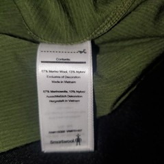 Smartwool Merino 150 Baselayer Long Sleeve Men’s XL Olive Green Stripe