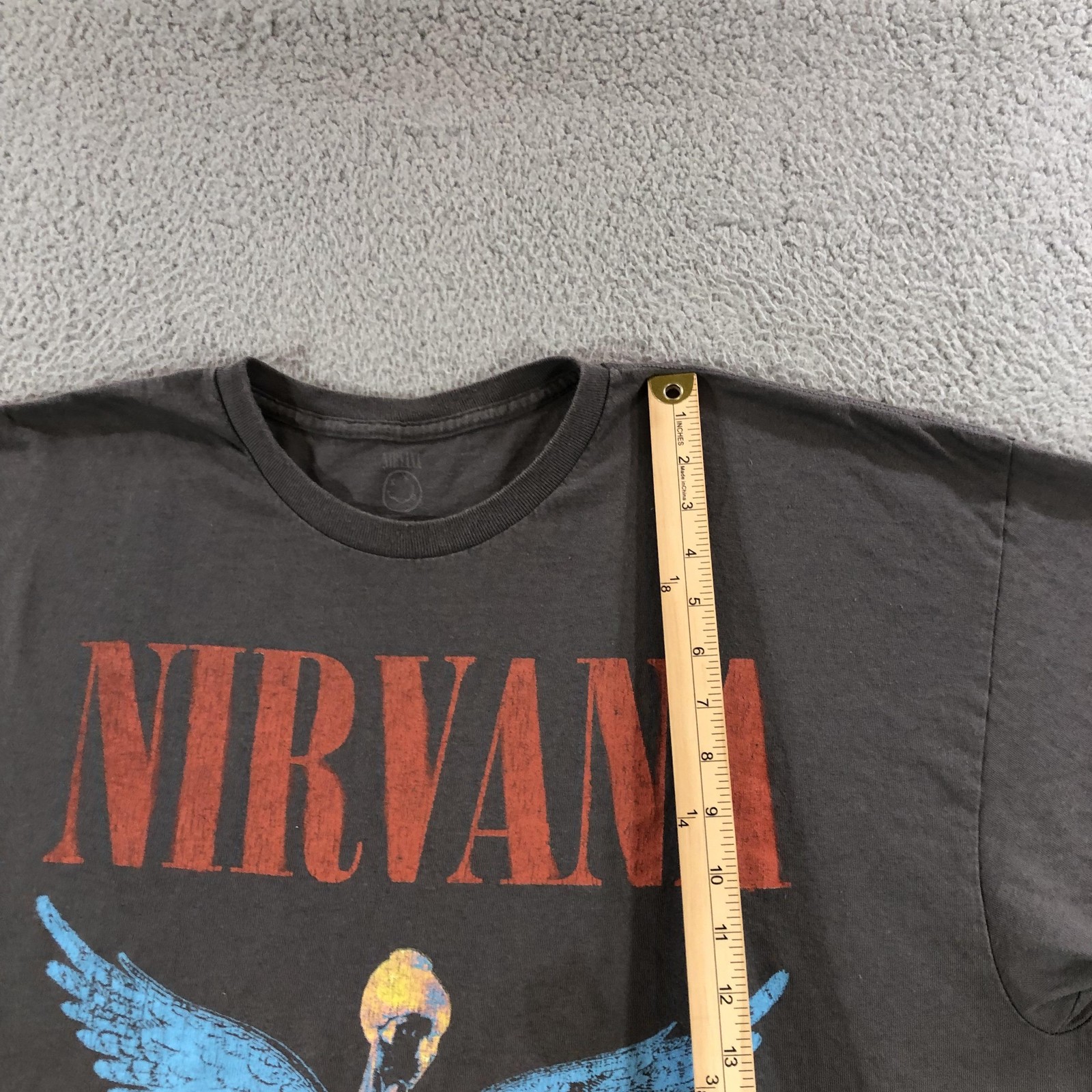 Nirvana Shirt Mens XL Black In Utero Angel Graphic Tee Rock Band Grunge Music gallery