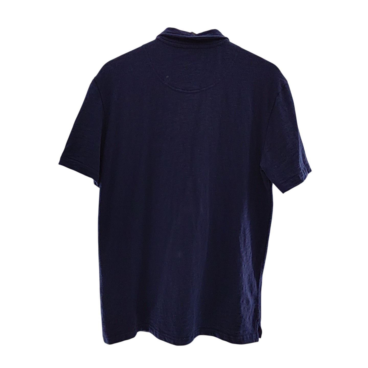 Quince Men 100% Organic Cotton Slub Polo Deep Navy Sleeved Top M gallery