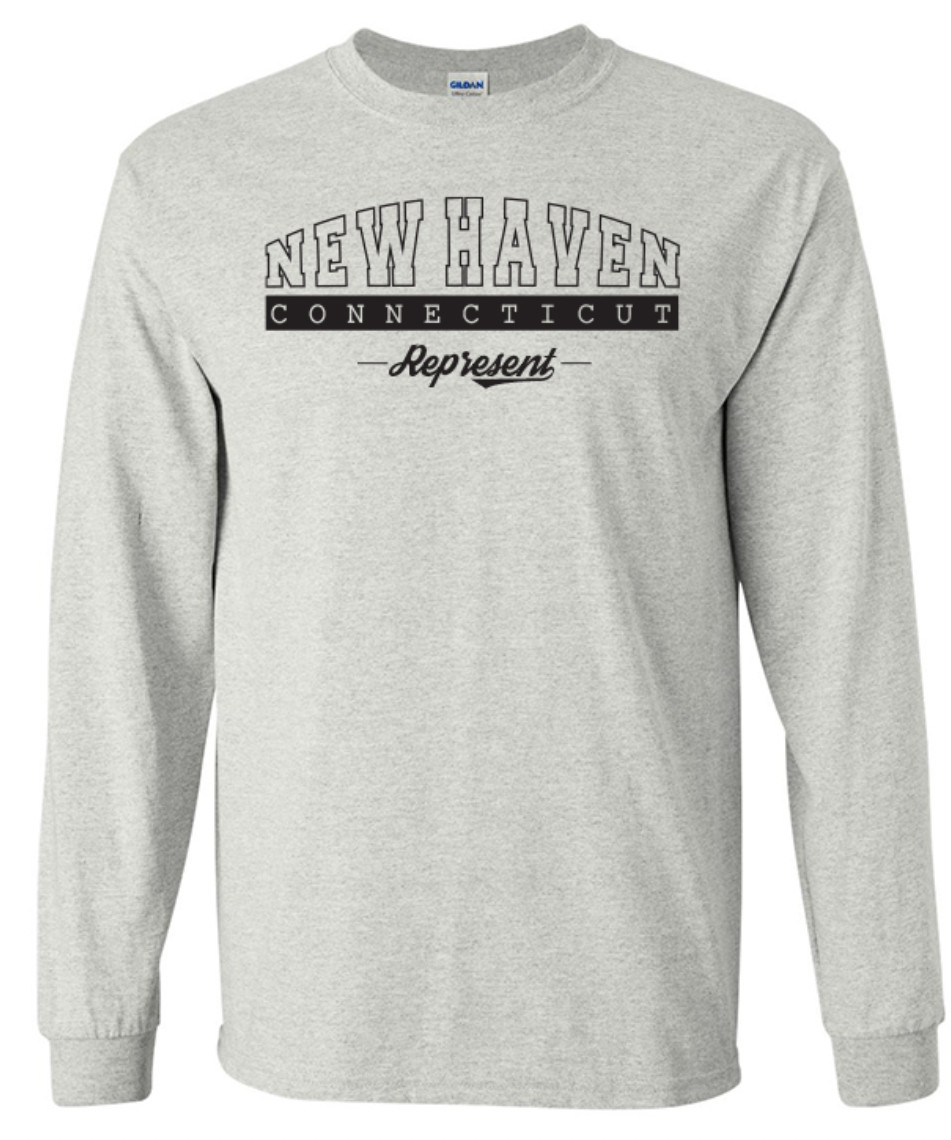 New Haven Connecticut State T-Shirt Long Sleeve Graphic Tees Unisex Apparel Text gallery