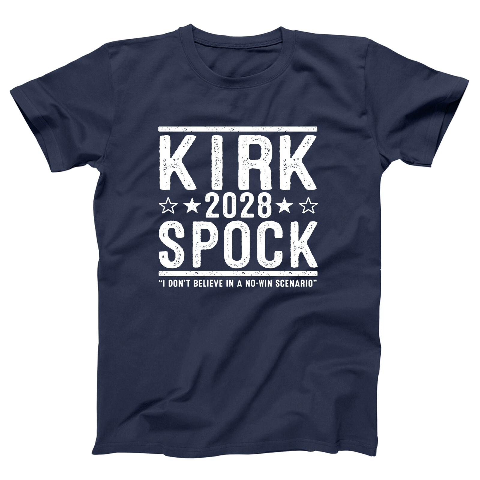Kirk Spock 2028 Election - funny sci fi trekkie movie Xs-5x Unisex Soft Tshirt gallery