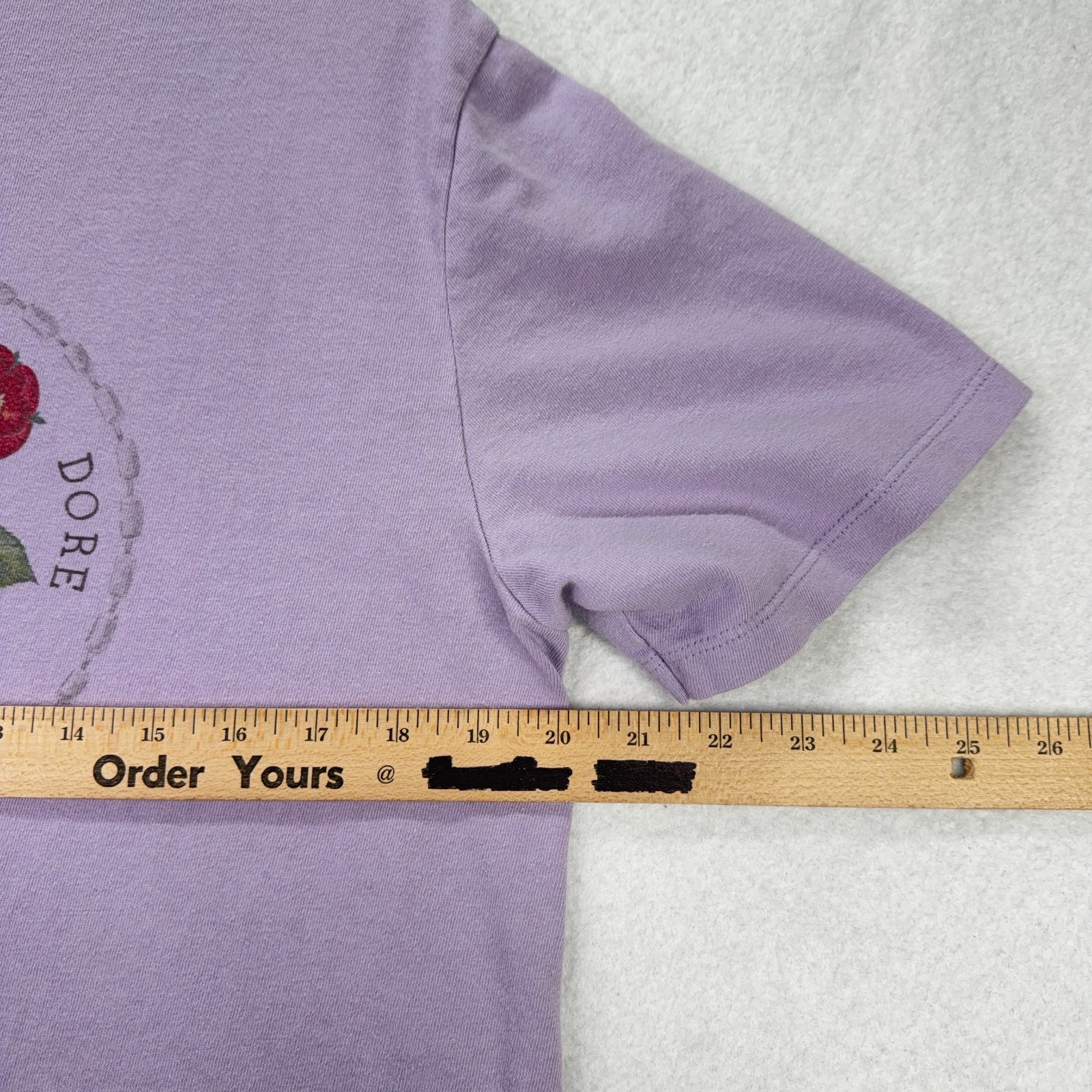 Aime Leon Dore Mens S Purple Floral Crest Pocket T-Shirt Graphic Tee Cotton Luxe gallery