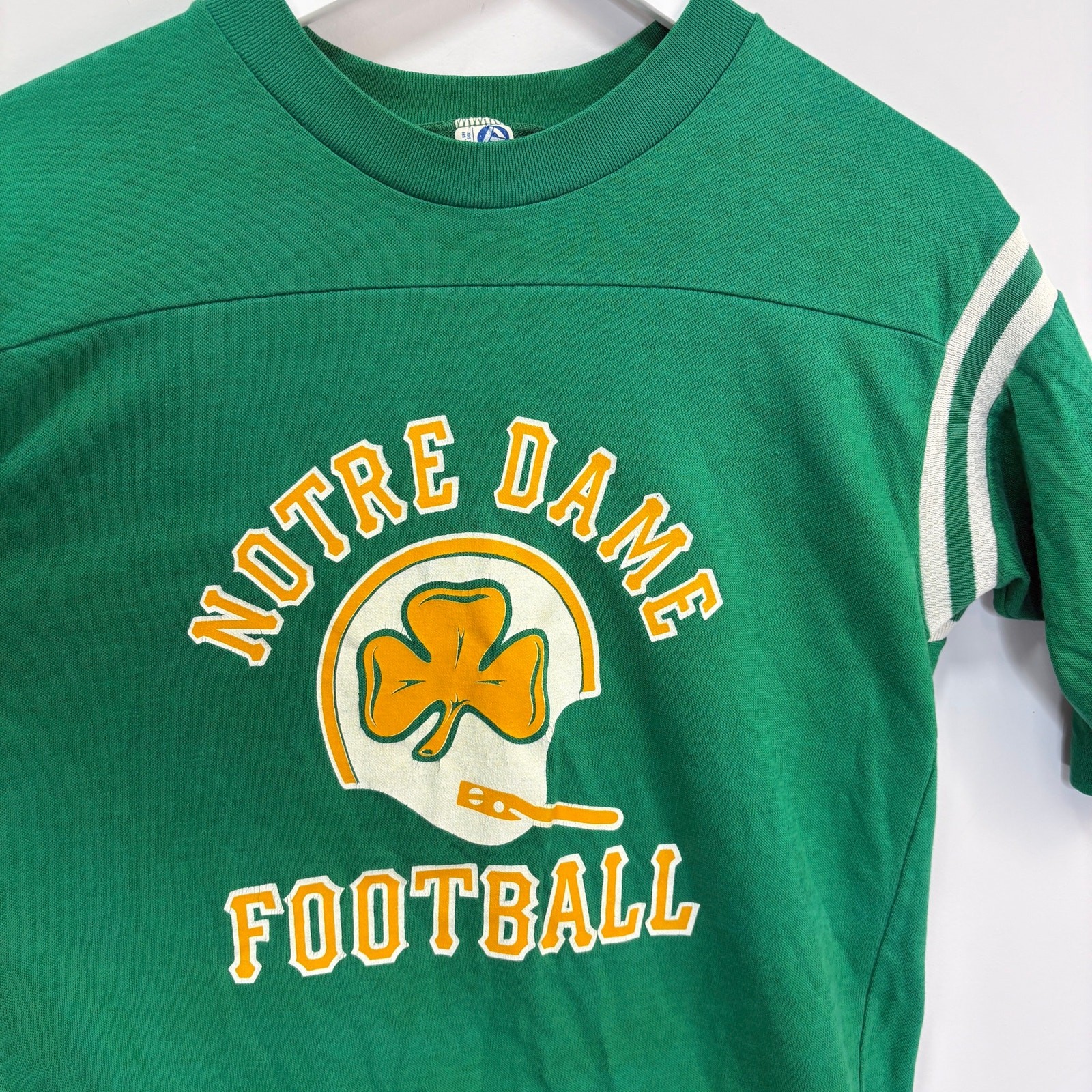 Vintage Artex Notre Dame Football Baseball Style T Shirt - Size L gallery