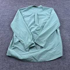 Chaps Mens XL Easy Care Long Sleeve Button Up Pocket Casual Green Shirt