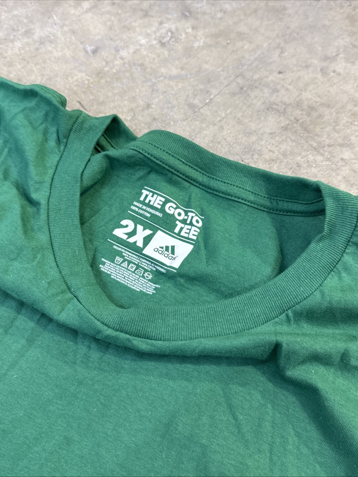 Adidas The Go To Tee Green T-shirt- 2XL-New Without Tags Men’s Adidas Plus Size gallery