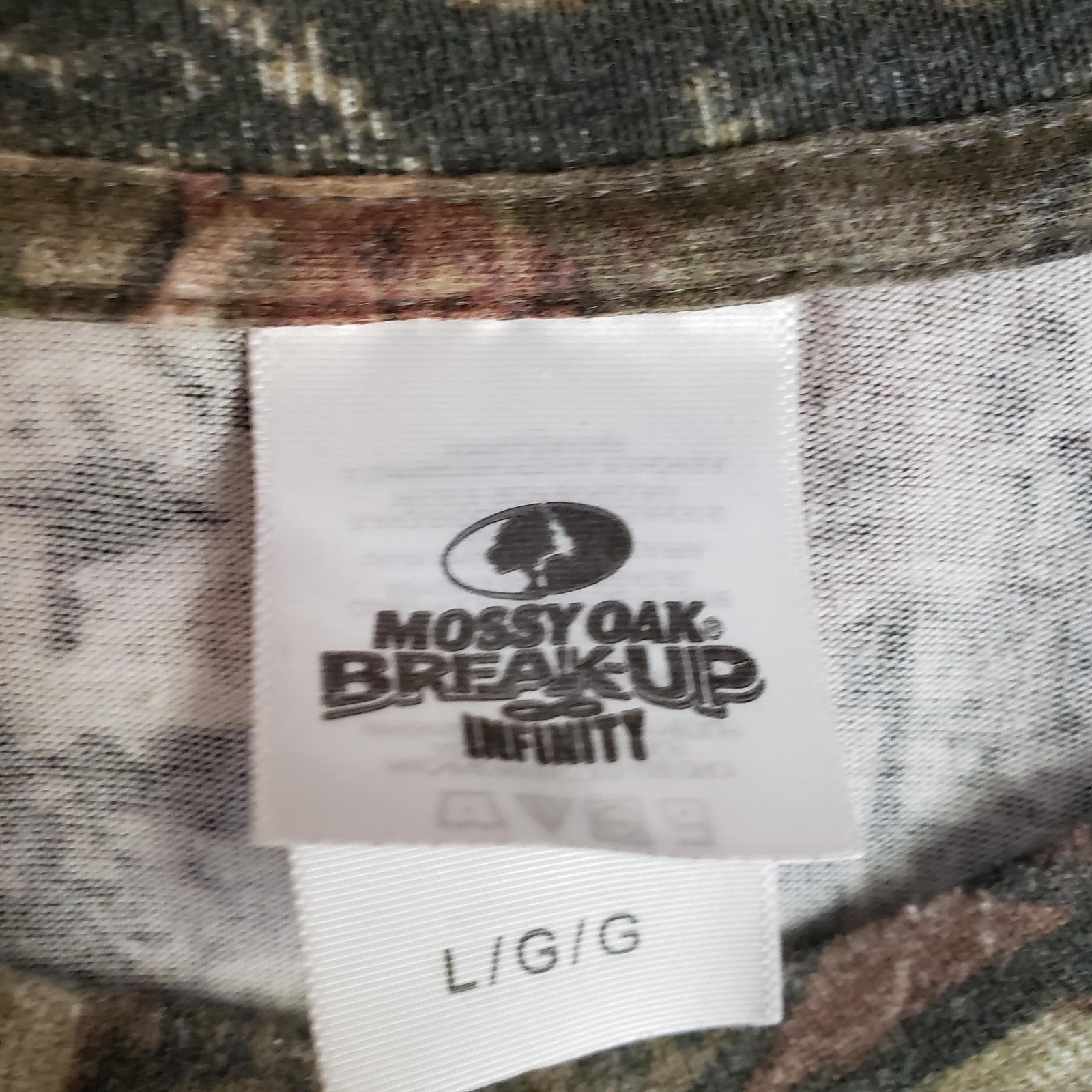 Mossy Oak Shirt Mens Large Multicolor Break-Up Infinity Camo Long Sleeve Tee gallery