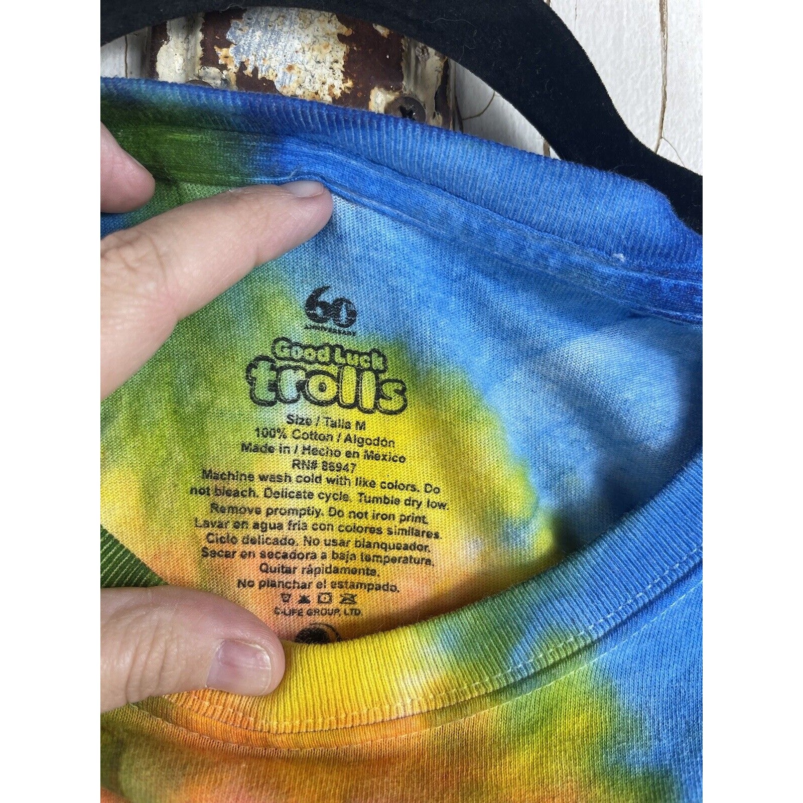 Trolls Good Luck Unlimited Shirt Size Medium Tie Dye Good Luck Trolls Mushrooms gallery