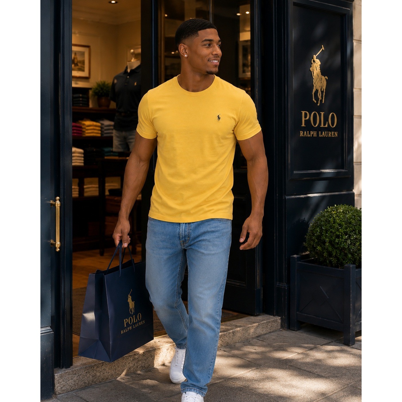 Polo Ralph Lauren Mens Winter Yellow Cotton Crewneck T-Shirt 3XB 710/671615022 gallery