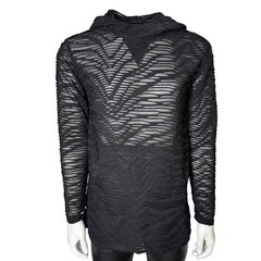 SHRINE GOTHIC DECAYED SHREDDED MATRIX BLACK BURNING MAN RAVE TECHNO SHIRT HOODIE