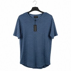 Goodlife Riverside Blue Striped Drop Cut T-Shirt Tee Small NWT New Excellent T30