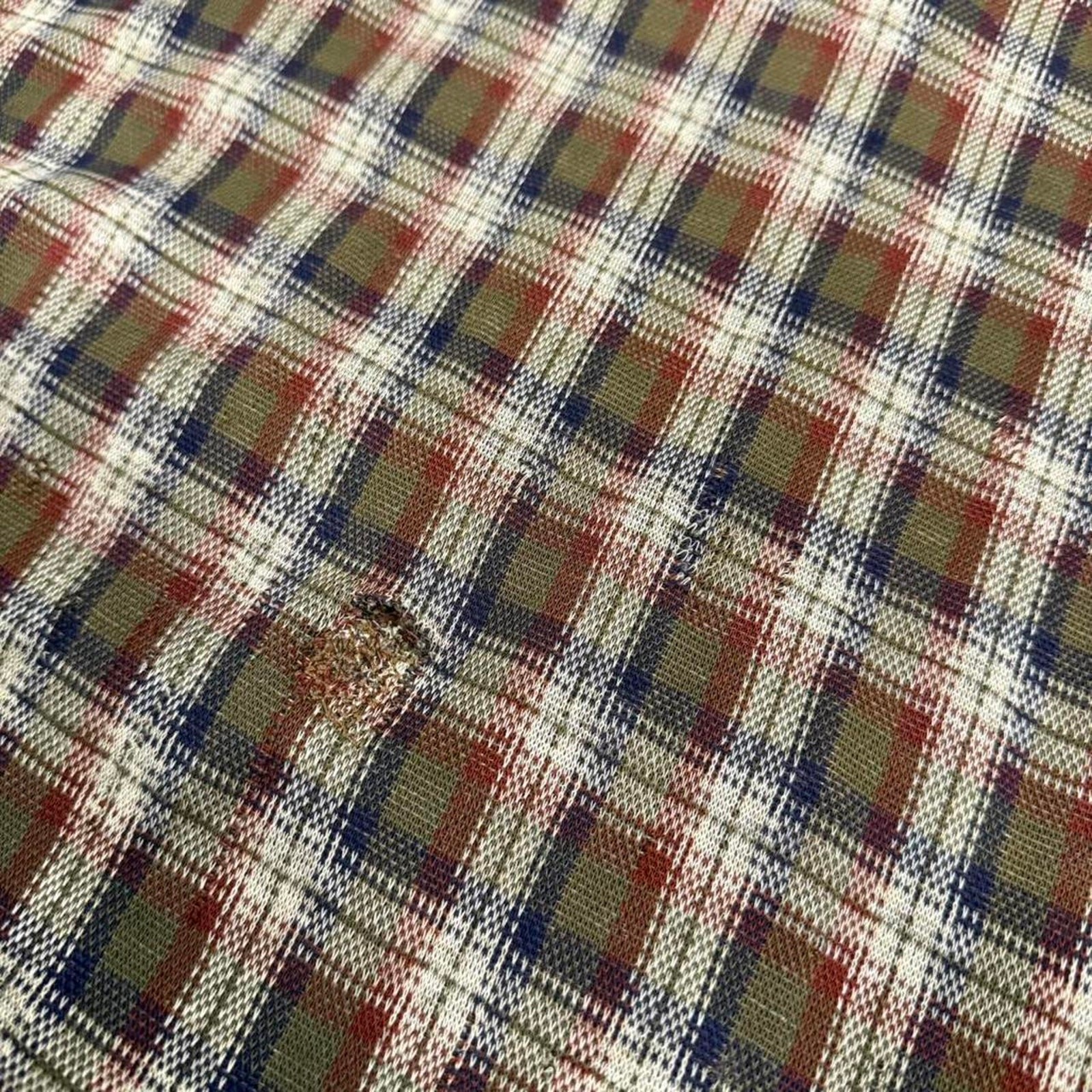 Vintage L.L Bean Plaid Henley Long Sleeve Shirt Size L gallery