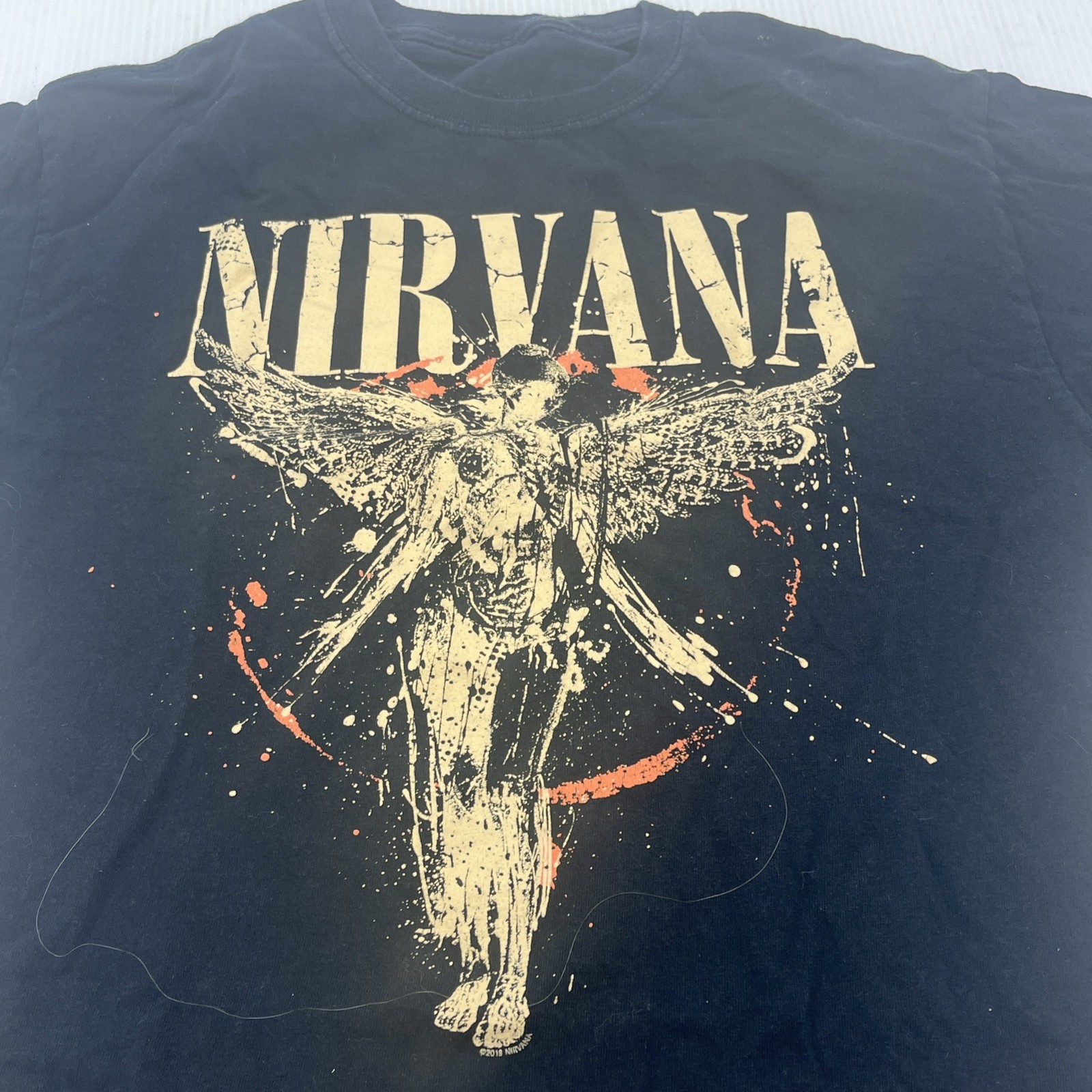 Nirvana In Utero Angel Shirt Unisex Medium?? Black Rock Band Graphic. {75}. gallery