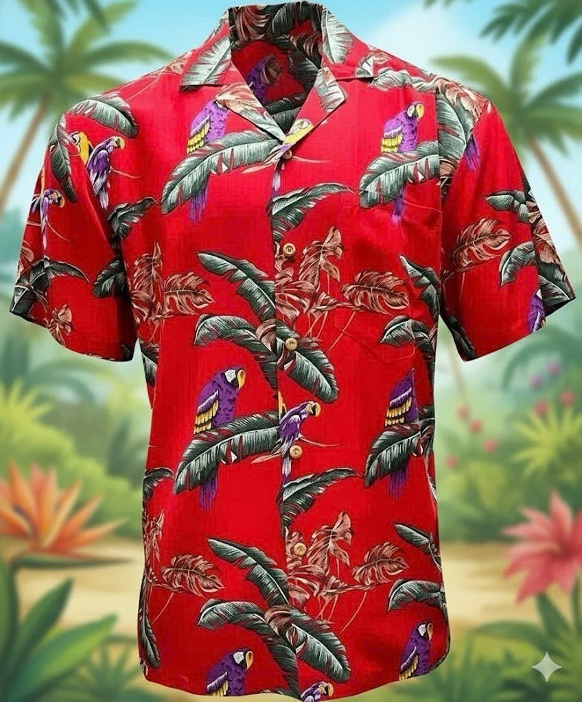 Original Magnum Pi Hawaiian Mens Shirt Aloha Hawaiian Shirt 3D Adult Size