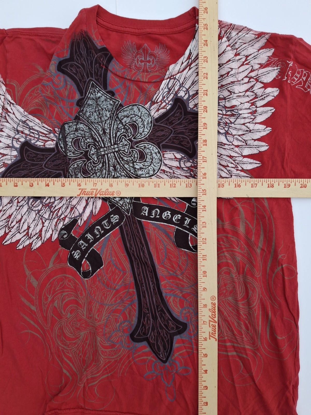 Xzavier Merciless Saints Angels Cross Angel Wings AOP Y2K Grunge Emo Goth Celtic gallery