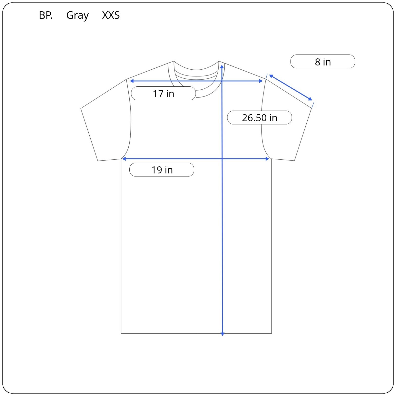 New BP. Come Together Graphic T-Shirt XXS Gray Cotton Crew Neck Short Sleeve gallery