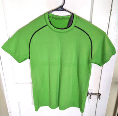 Lululemon Metal Vent Tech Training S/S Tee Electric Green Anti-Odor Stretch L