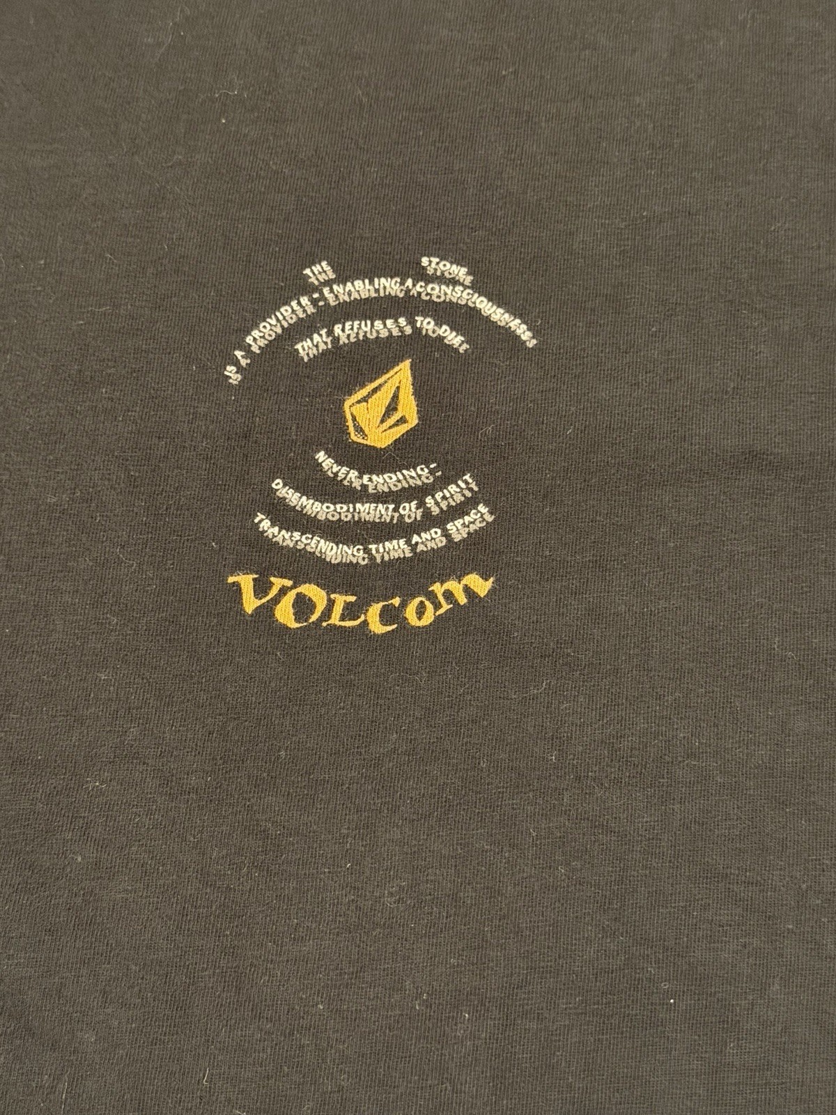 Volcom Stone Collectable Logo Black T-Shirt Men’s XL 100% Cotton Streetwear Rare gallery