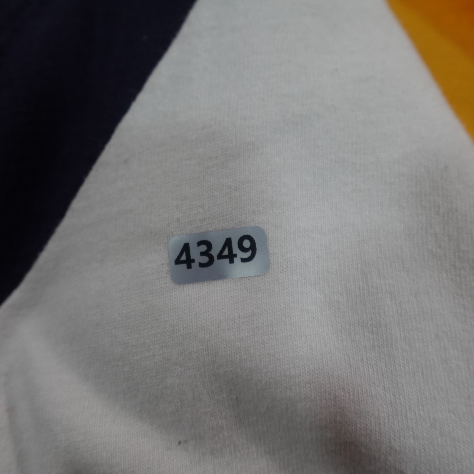 Vintage 80s Baseball Jersey Mens M Yellow Color Block Blank Button Shirt 0363 gallery