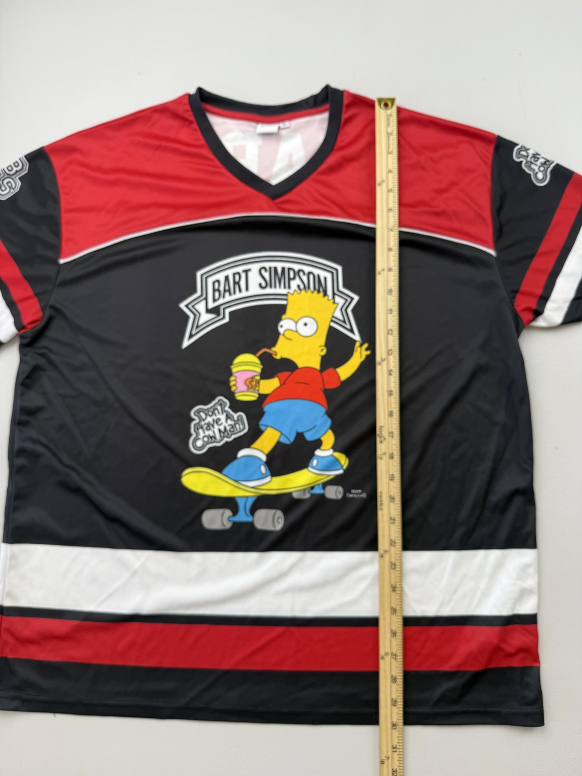 The Simpsons Shirt Mens XL Black Bart Simpson 89 Jersey Graphic Tee Skateboard gallery